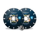 NOZAR Türzargen Profi-Set – 2x Diamant Trennscheibe 125 mm im Koffer